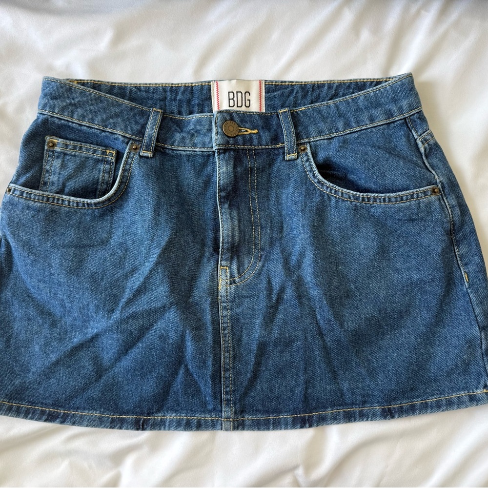 BDG Classic Blue Mini Skirt